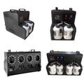 Stage Lighting LED Fog Bubble Machine 1500W Double Holes Automatic 1.2L Tank Capacity Bubble Fog Smoke