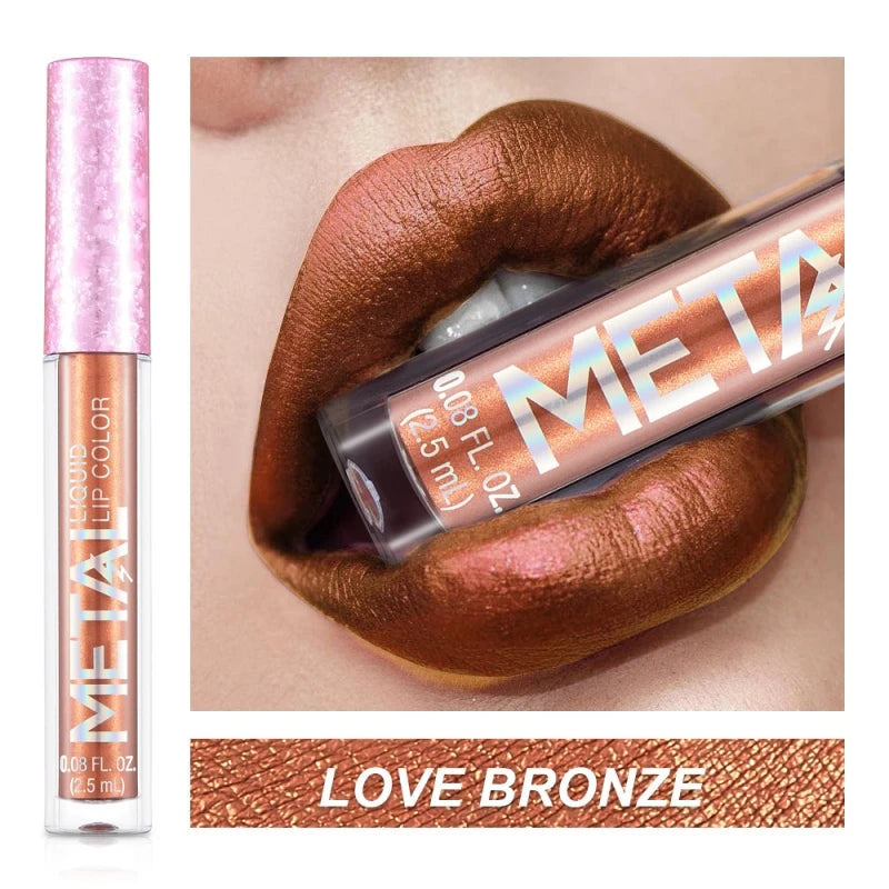 Matte Liquid Lipstick Waterproof Long Lasting 24 hour Non-Stick Cup Shimmer Glitter Lip Gloss Women Lip tint Makeup Cosmetics