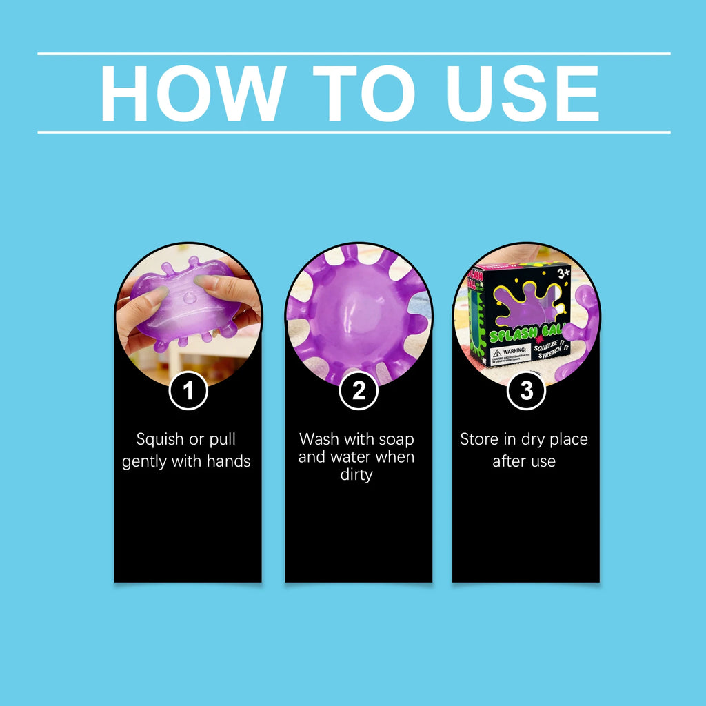 Splash Shaped Pinching Ball Slow Rebound Pressure Relief Ball Maltose Decompression Toy Squeeze Balls Blind Box Party Gif Toys