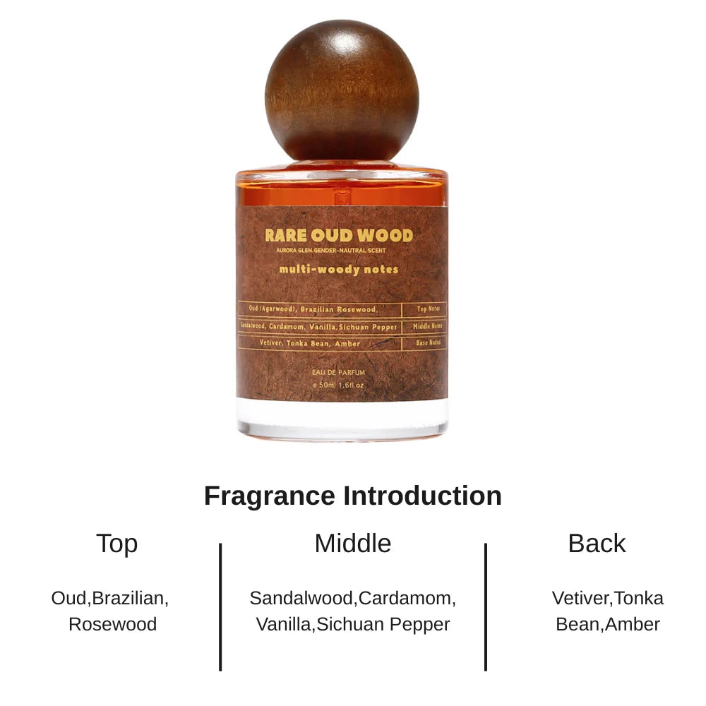 Woody Scent Men's Cedar Sandalwood Perfume Long Lasting EDP 50ml for Business Daily Dating Natural Wood Aroma Fragrance Parfum