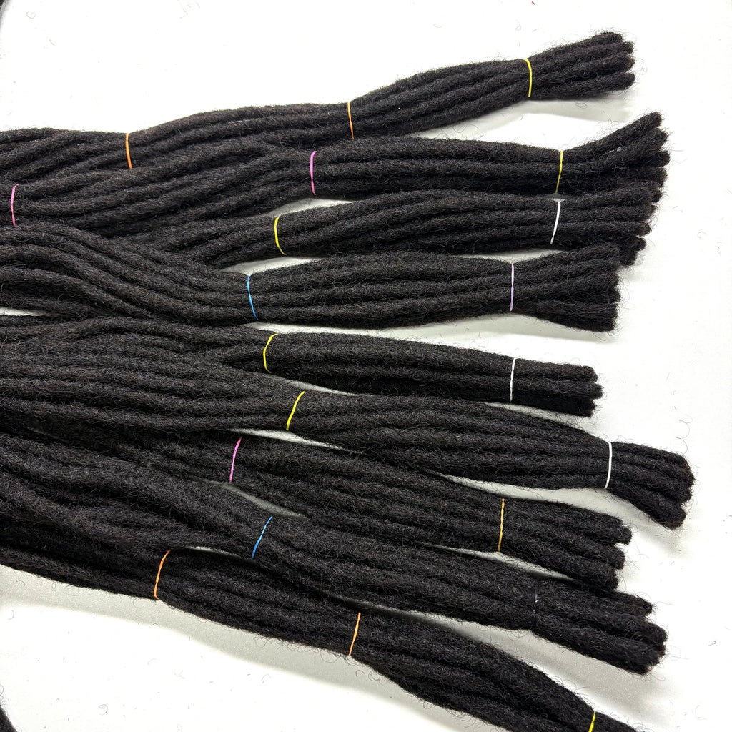 6-20inch 0.6cm Regular Loc Extension Human Hair 50 Strands Full Handmade 100% Human Hair Loc Dreadlock Extension for Men Women