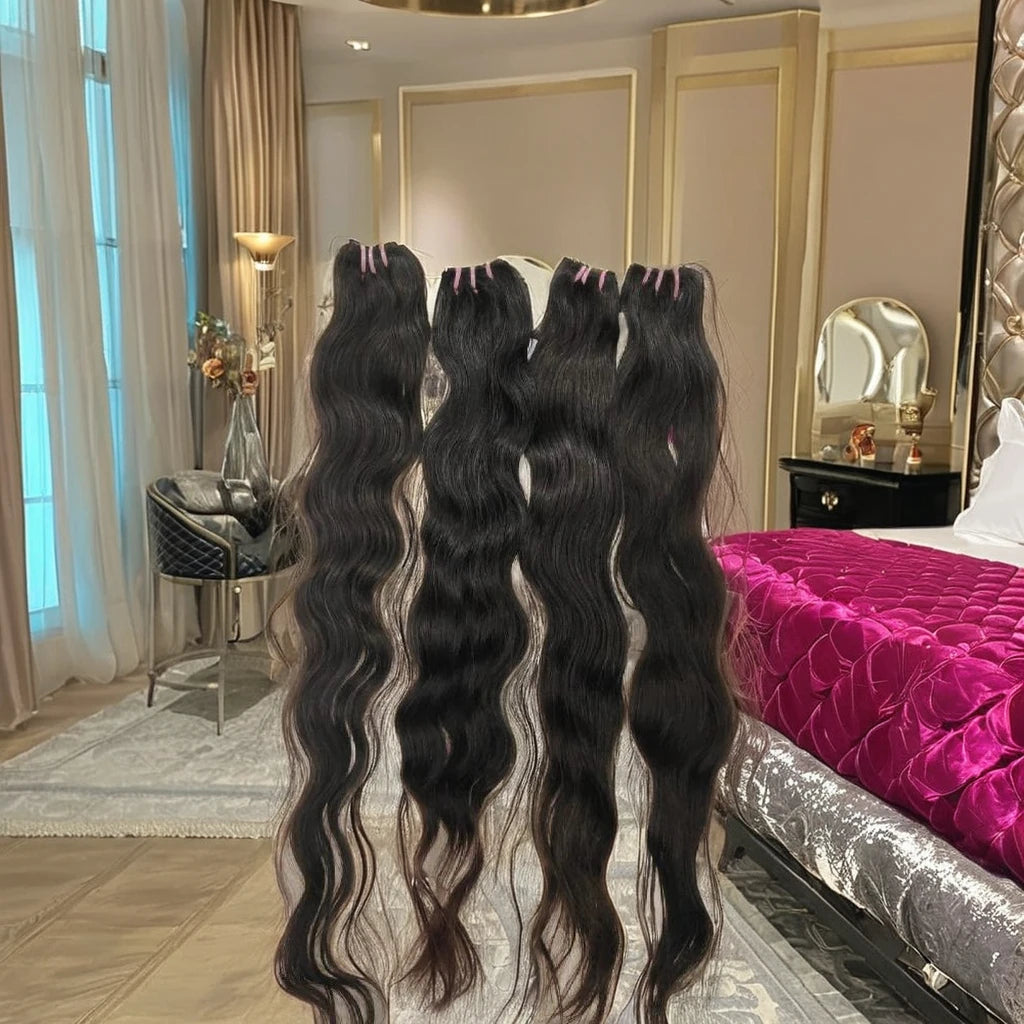 2025  Hot Selling Virgin Indian Natural Deep Curly Hair Weaving. Whole Sale Factory Price Virgin Raw Hair Weaving