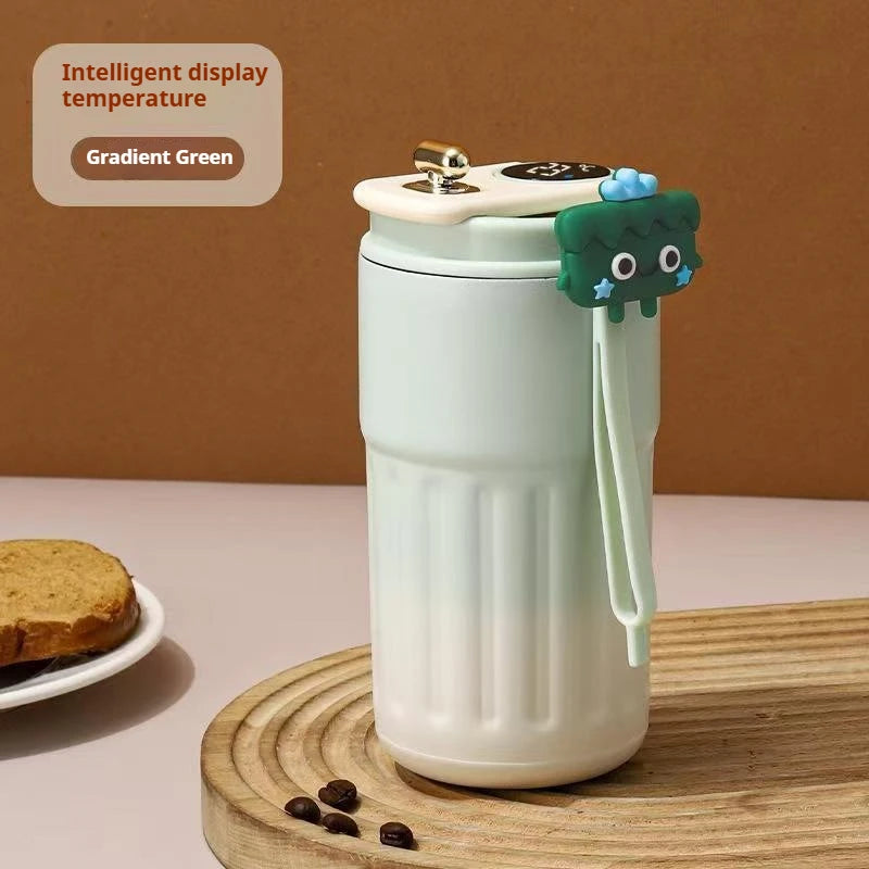 450ML LED Temperature Display Coffee Cup Keep Cold and Heat Thermal Mug Travel Vacuum Flask Stainless Steel Thermo Water Bottle