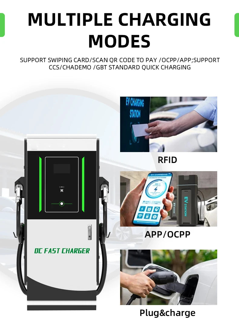 AC DC Car Charging Station 7KW 20KW Level 3 Electric Vehicle DC Fast EV Charger Home Charging Wallbox Post
