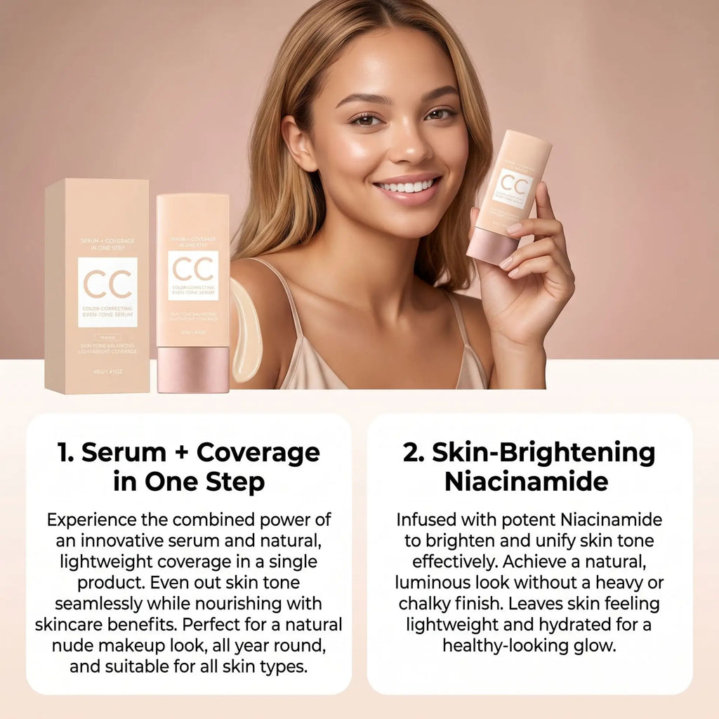 CC Cream Foundation Full Coverage Color Changing Invisible Pores Adapt Dark Skin Tone Makeup Cosmetics Korean Foundation Sticks