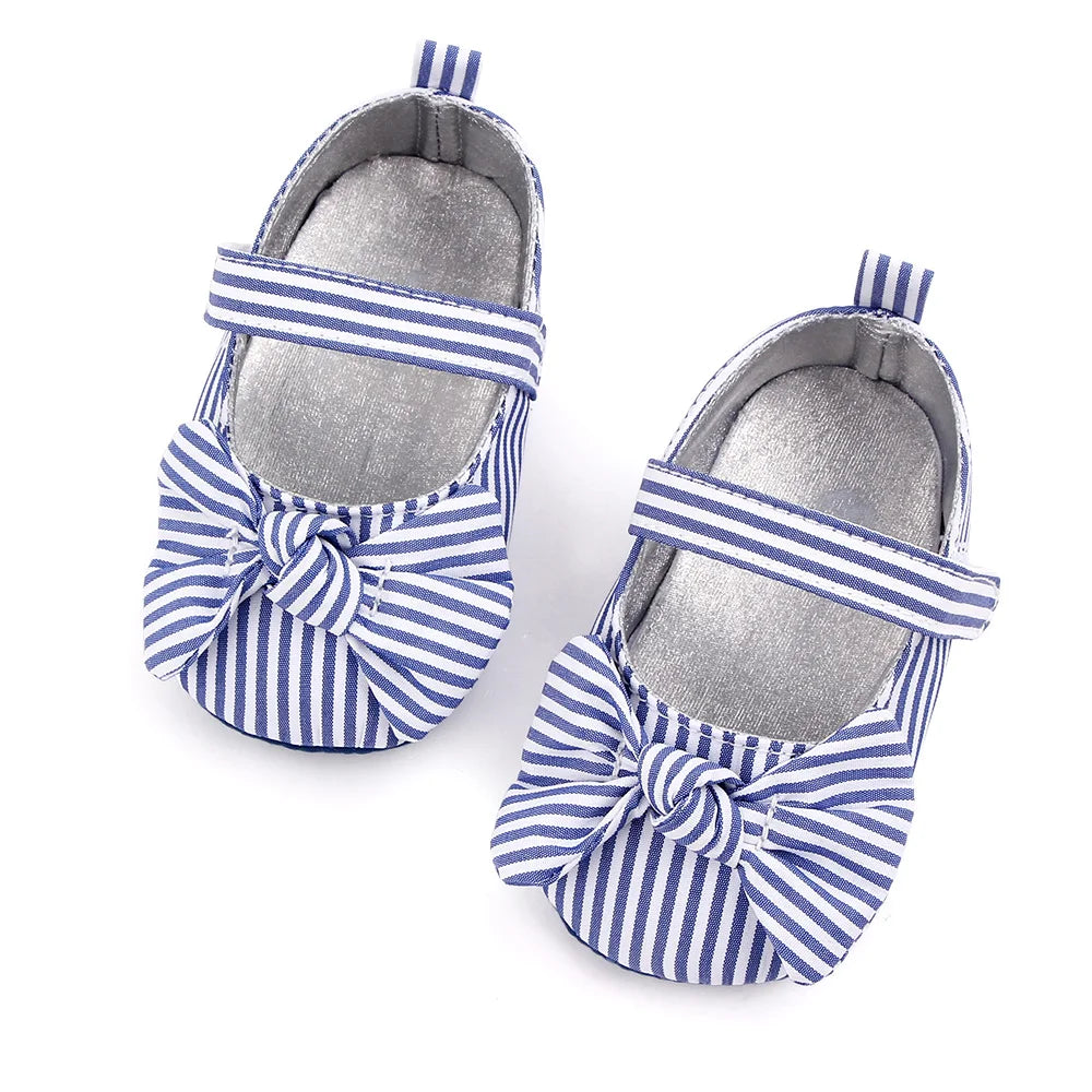 Baby Girl Princess Shoes Soft PU Classical Bowknot Beautiful and Cute for Newborn Girl Spring and Summer Prewalking 2023 Fashion