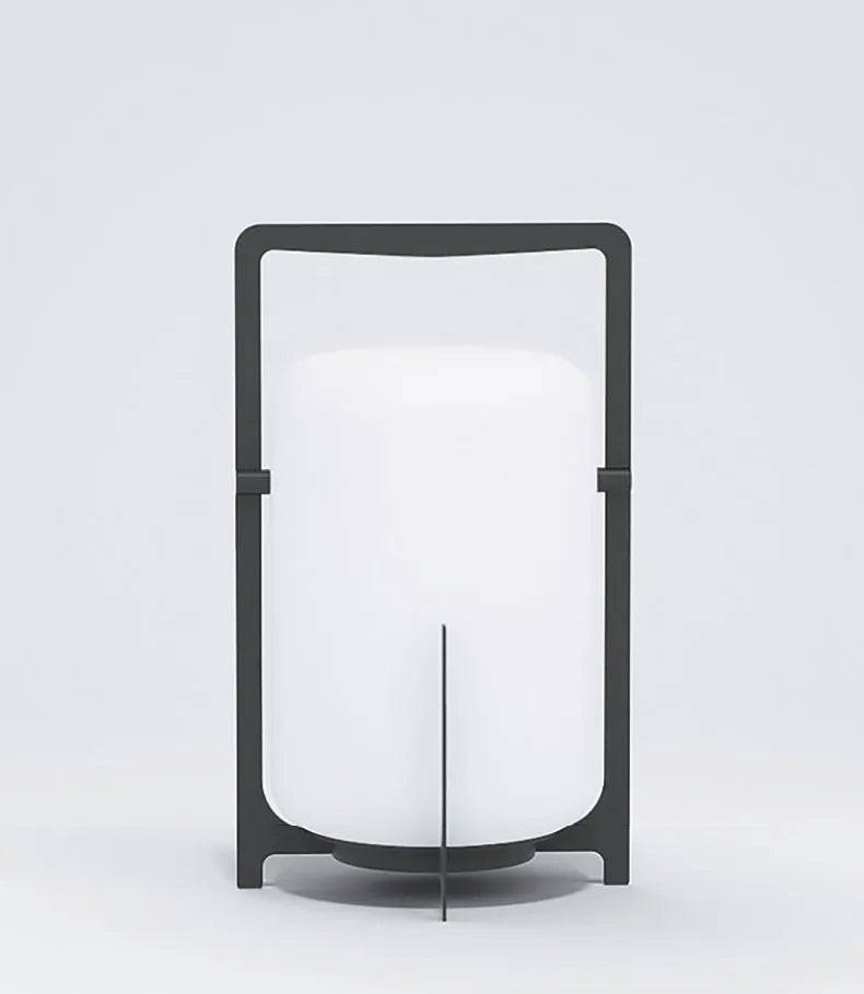 Modern Outdoor Indoor Floor Lamp White Acrylic Black Metal Lighting Floor Light For Garden Hotel Parlor Dining Room Bedroom
