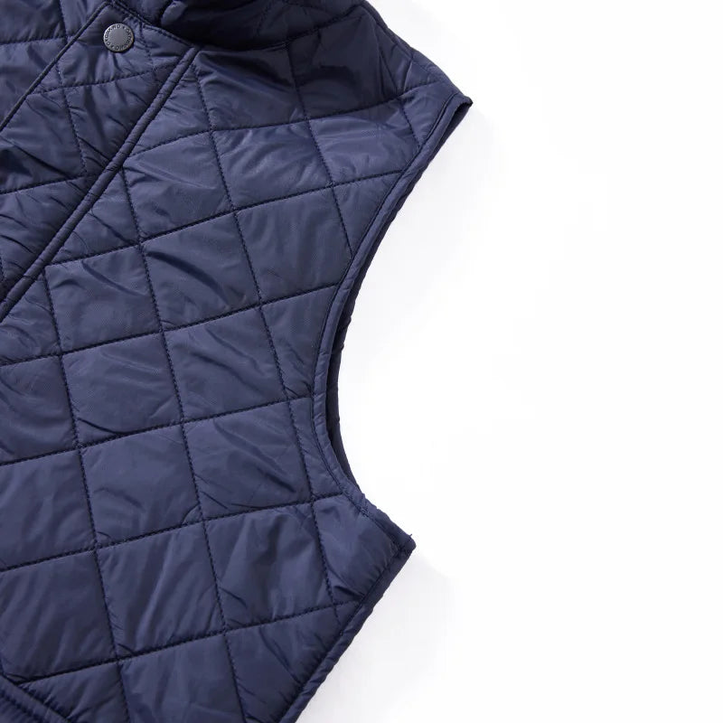 New corduroy thick plus cotton quilted vest for men for autumn and winter