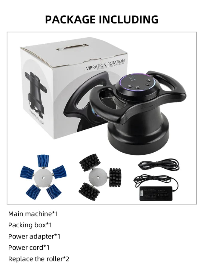 2026 New Handheld Infrared Rotating Body Massager 360 Degree Roller Vibrating Cellulite Remover Muscle Relaxing Machine