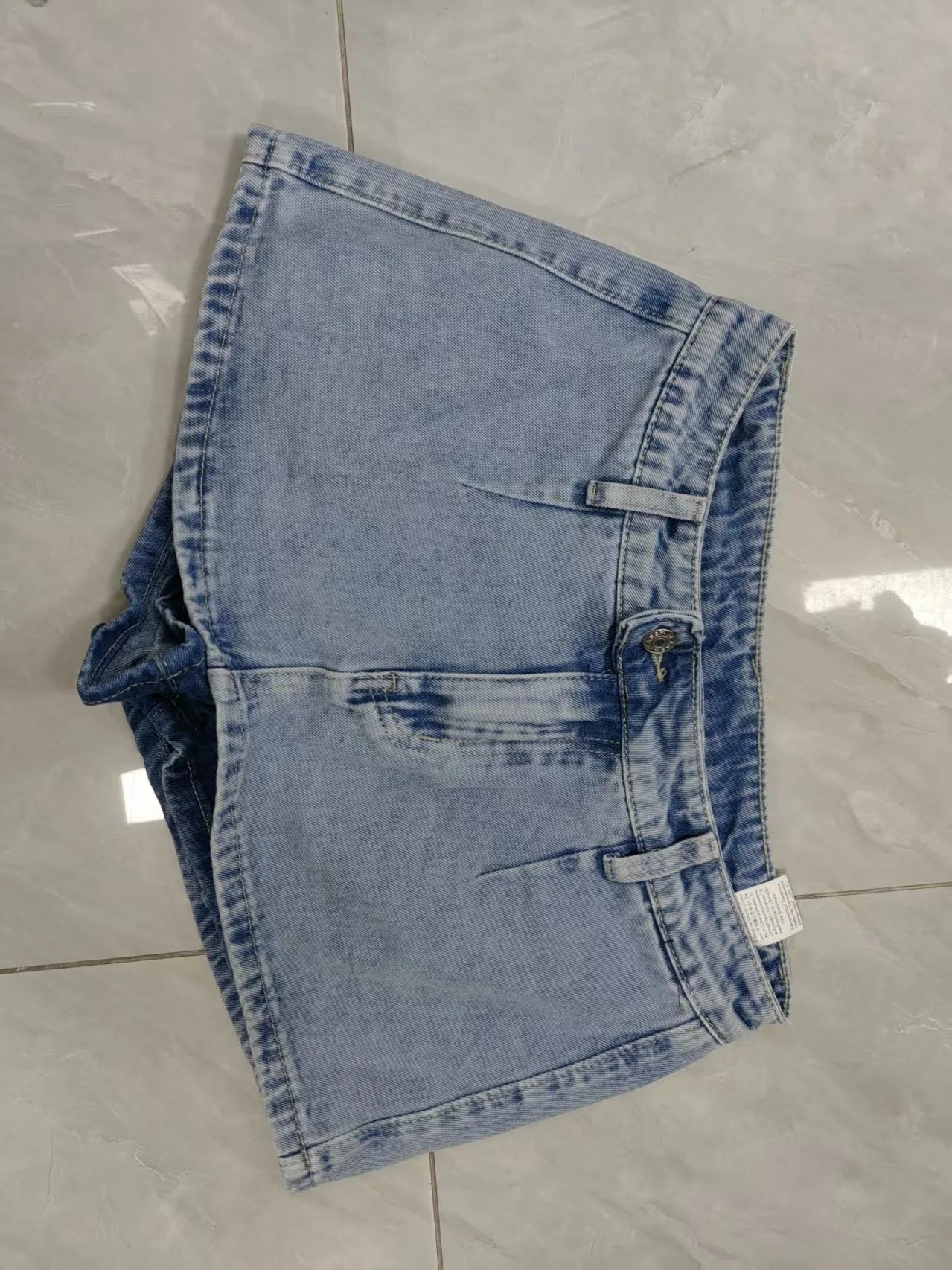 New 2026 Summer Women's Distressed Vintage Denim Short Skirt Fashionable Sexy Versatile Bodycon Short Skirt