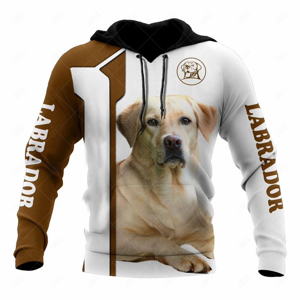 Pet Dog Pitbull Hoodies Men's Hoodie 3D Print Unisex Adult's Tops Autumn Long Sleeve Streetwear Hooded Hoodie For Men Clothing
