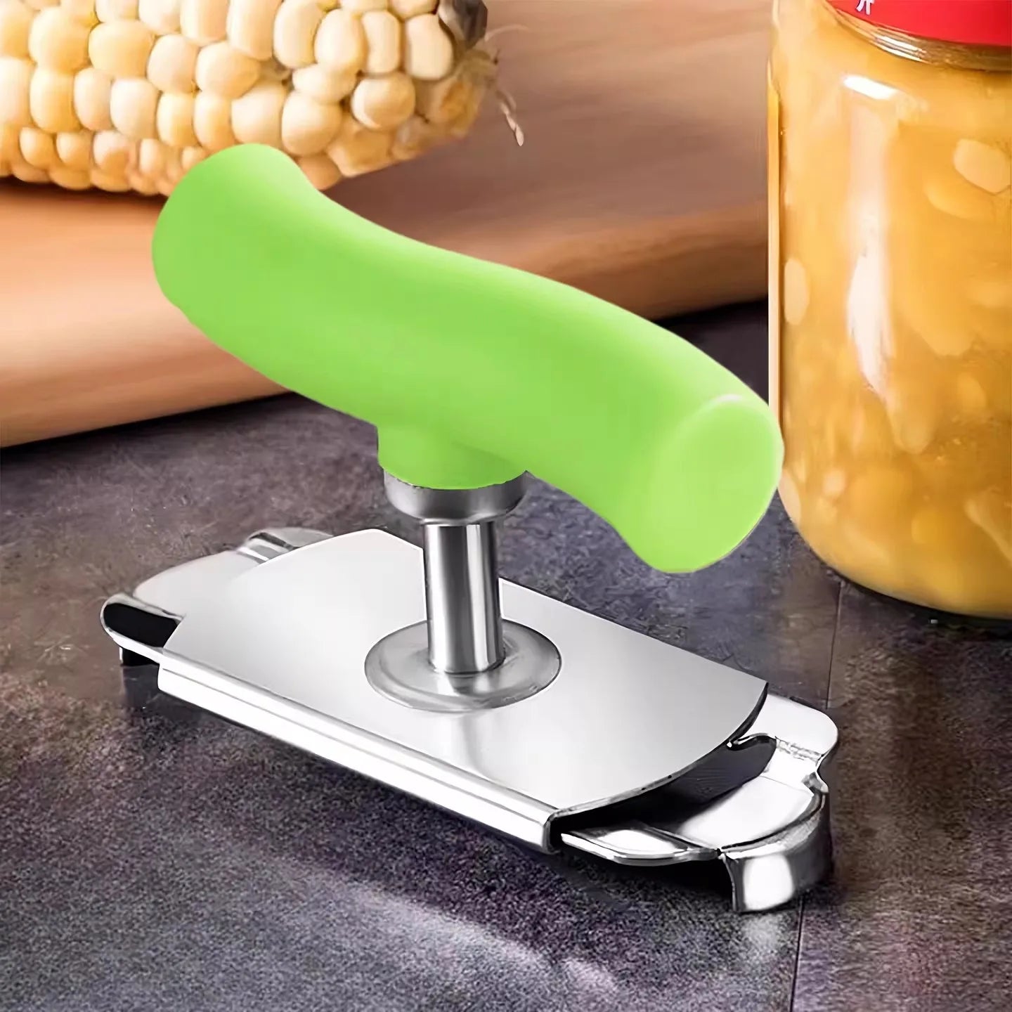 Portable Jar Lids Opener with Adjustable Handle Stainless Steel Easy Open Bottle Opener Glass Can Manual Openers Kitchen Gadgets