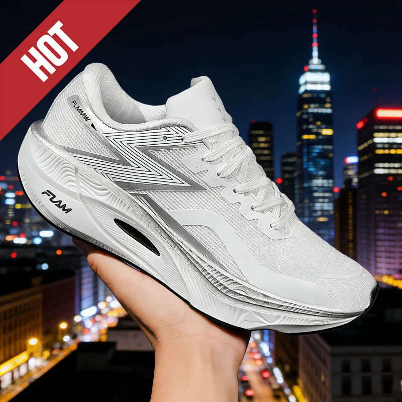 Running Shoes Carbon Board Speciality Marathon Men Sports Breathable Lightweight Women's Comfortable Athletic Nonskid Sneakers