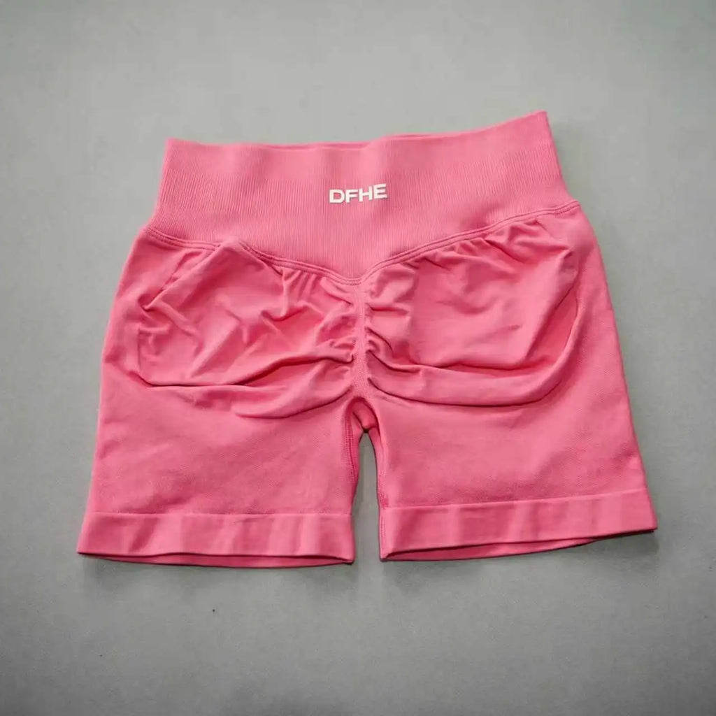 DFHE Camisole Fitness Shorts, High Waisted and Hip Lifting Yoga Shaping Shorts, Breathable Sports Running Fitness Shorts