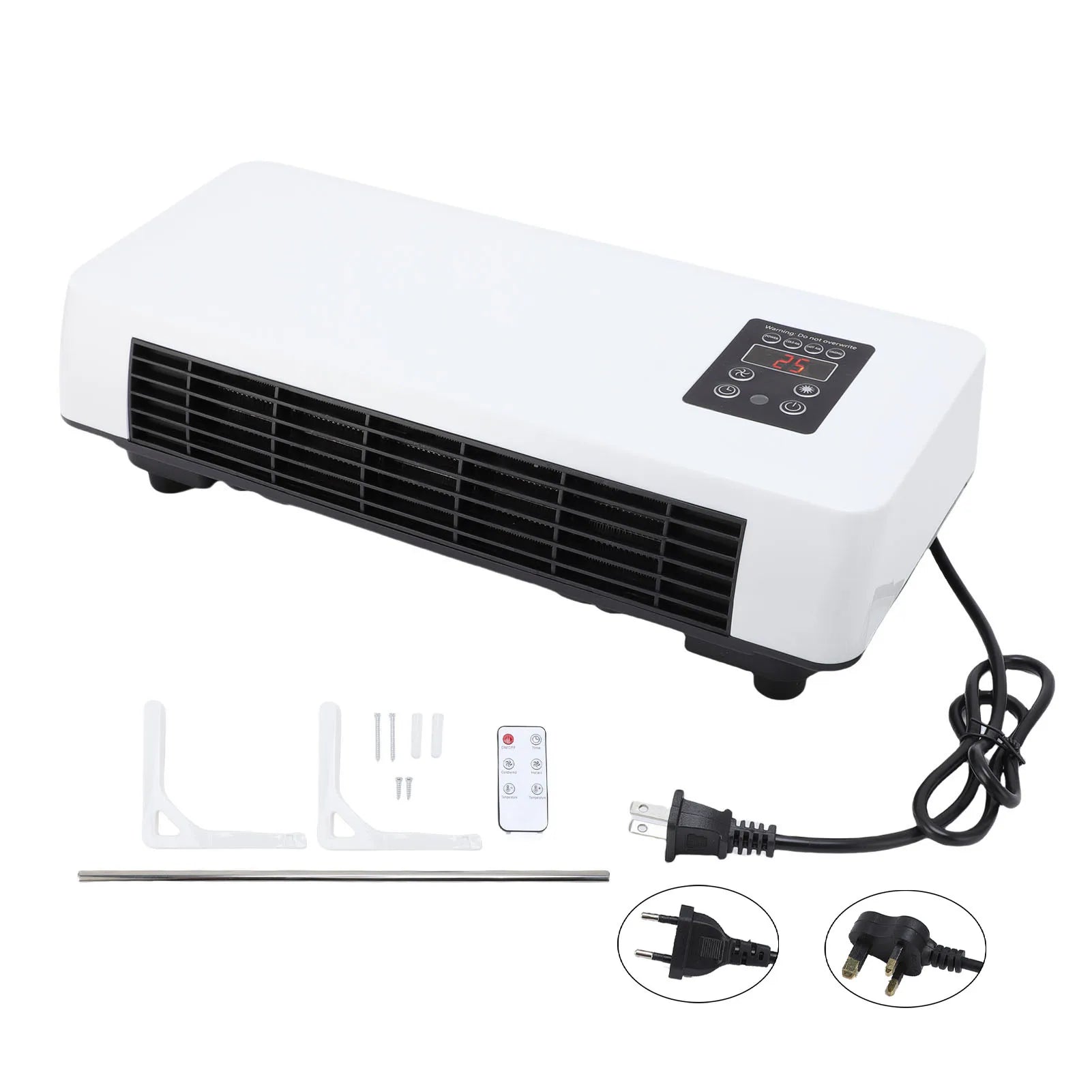 Wall Heater Cooler Efficient Space Saving Versatile Low Noise Wall Mounted Air Conditioner Easy To Operate for Home Bedroom