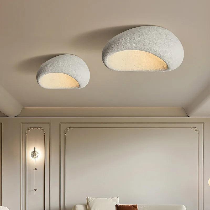 Japanese Resin Ceiling Lamp With E27 Light Bulb Led DownLight for Bedroom Living Dining Room