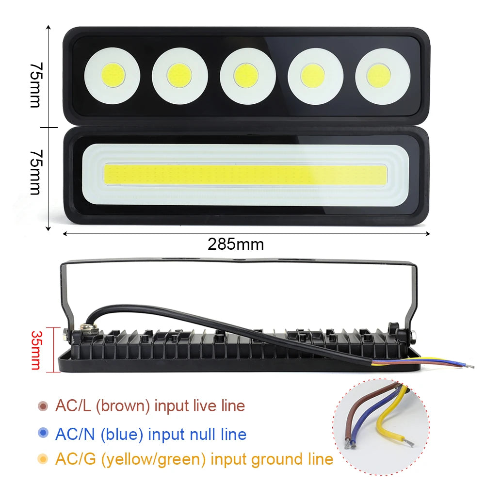 50W LED FloodLight Outdoor Lighting COB Floodlight 220V Reflector Spotlight IP65 Waterproof Outdoor LED Gardern Wall Lamps