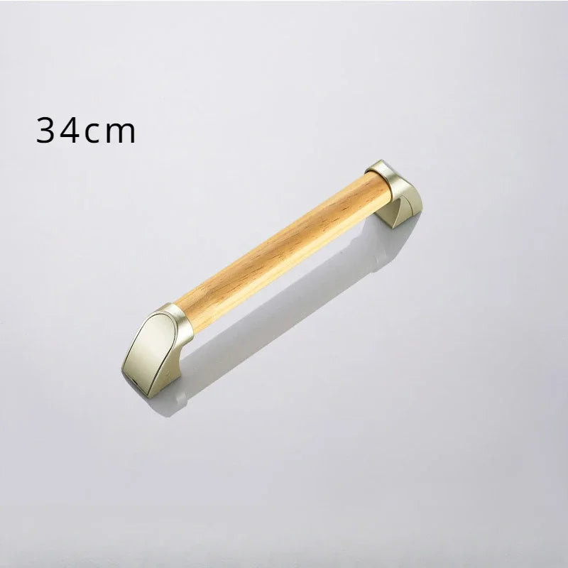 Household Bathroom Safety Armrests Bathroom Accessible Solid Wood Handle Elderly Disabled Toilet Non Slip One Word Handle