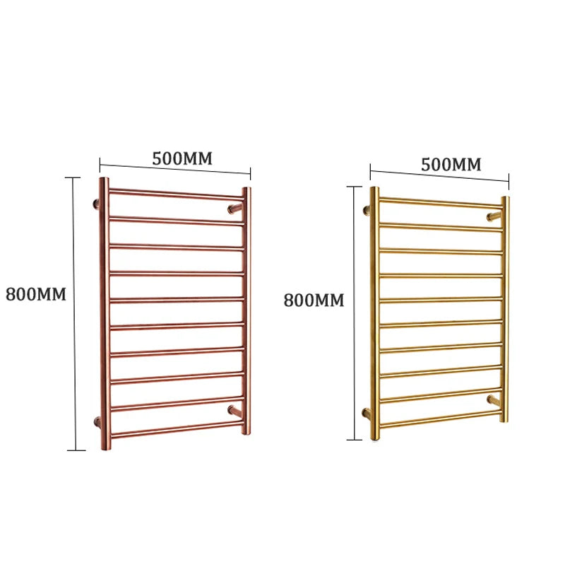 500*800*120(mm) Electric Towel Rack 304 Stainless Steel 50°C+5 Constant Temperature Fast Heat Drying Bath Towel Bar 110V/220V