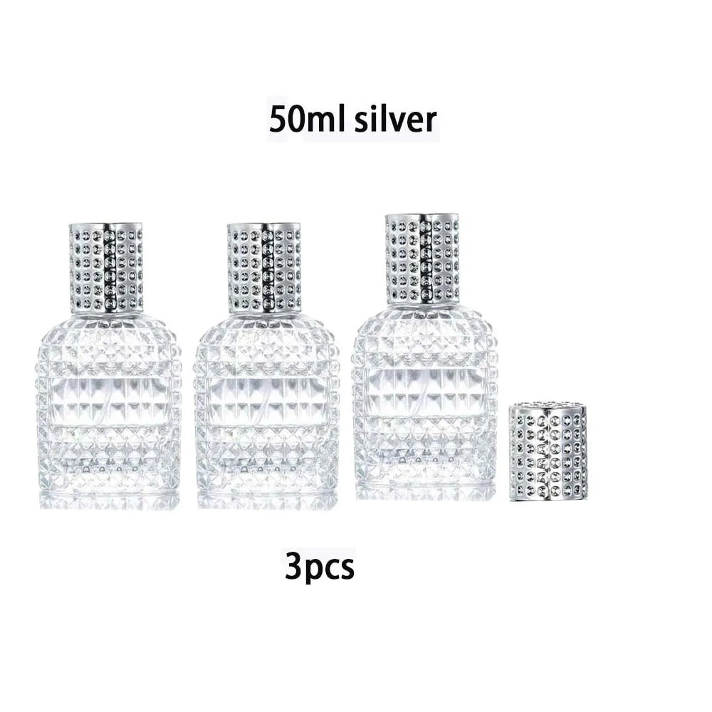 1/3Pcs Mini Perfume Travel Refillable Bottles-5ml Portable Atomizer Sprayer Empty Pump Container for Traveling and Outgoing