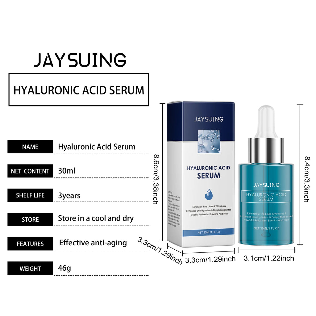 Hyaluronic Acid Antioxidant Facial Essence Smooth Nourish Skin Reduce Fine Lines Repair Cell Barriers Mild Moisturizing Serum