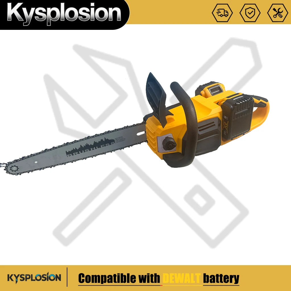 16-Inch Brushless 2300w Chainsaw 40V (2 x 20V) Cordless Battery Powered Chain Saw Power tools For DeWALT 20V battery