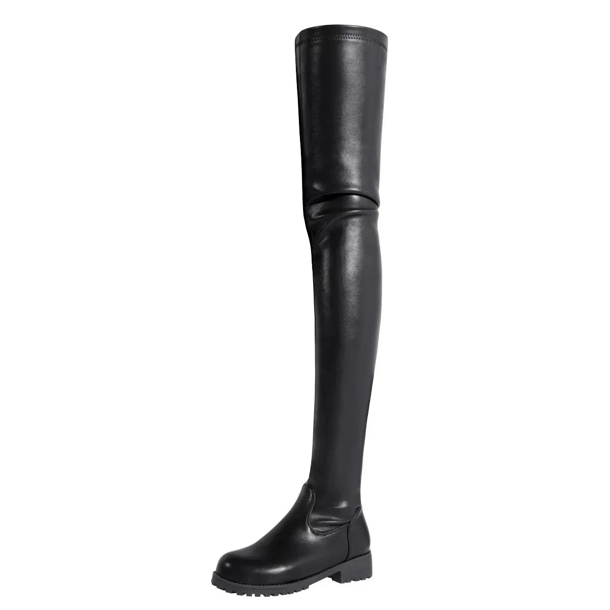 Women's Boots Trend 2024 Autumn Winter Over-the-knee Side Zipper Sexy Nightclub Long Shoes for Women Plus Size 44 Flat New Style