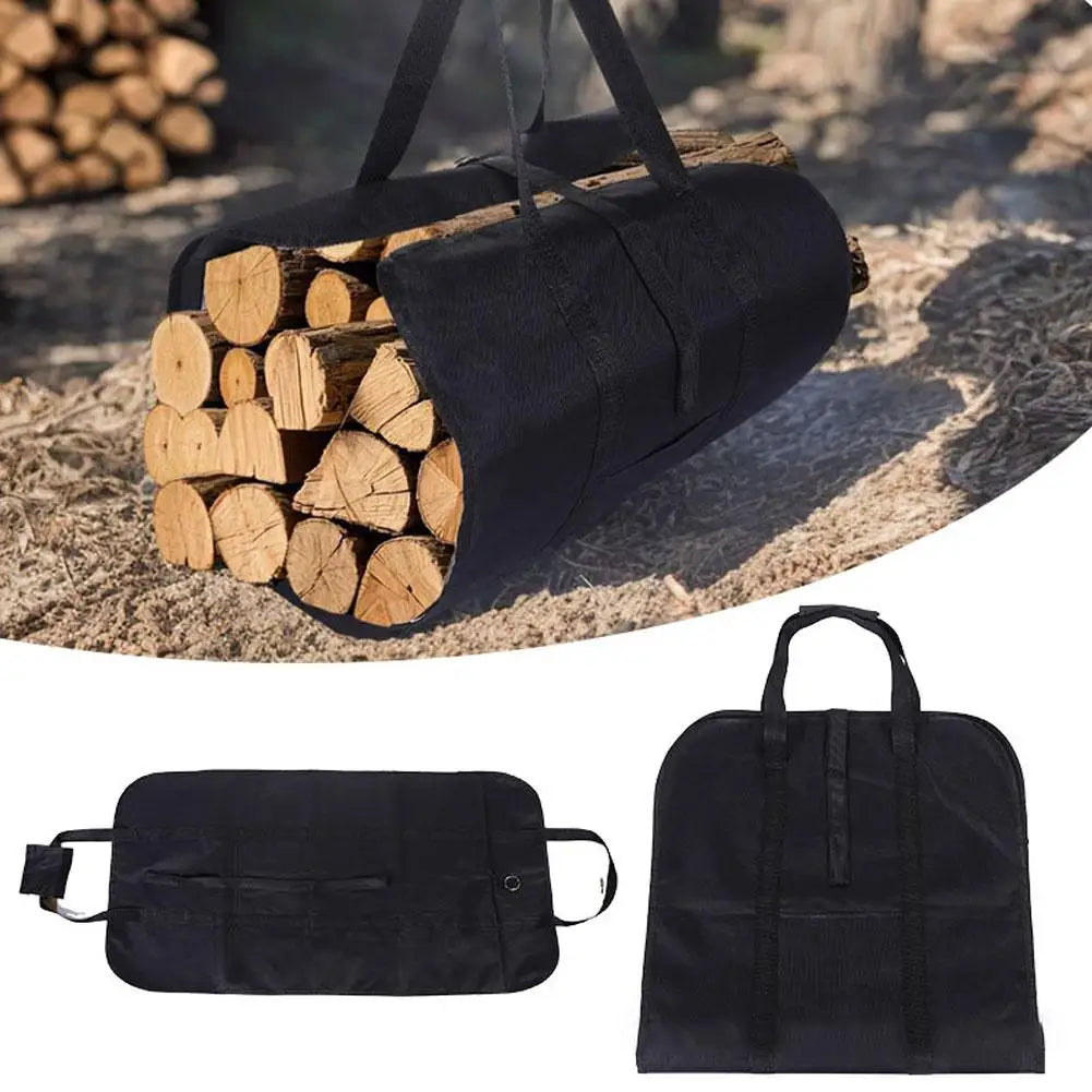 Tote Firewood Storage Bag Supplies Supersized Canvas Firewood Carrier Log Carrying Bag Handbags Wood for Log Carrier Fireplace
