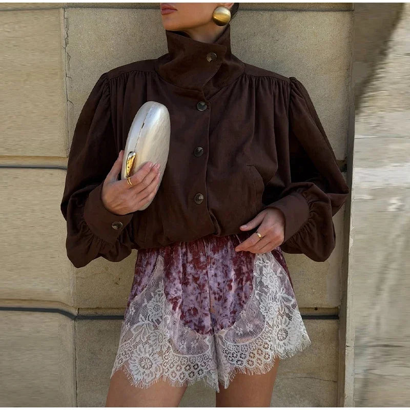 Sexy Lace High Waist Shorts Women Fashion Patchwork Loose All-match Party Short Pants Female 2026 Fashion Summer Bottom Lady