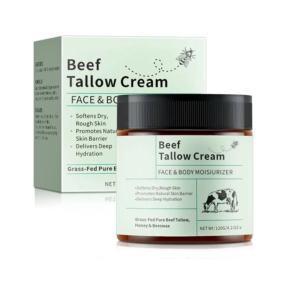 120g Beef Tallow Honey Moisturizer Cream Brightening Rejuvenation Nourishing Hydrating Redness Repair Pore Women's Cosmetics