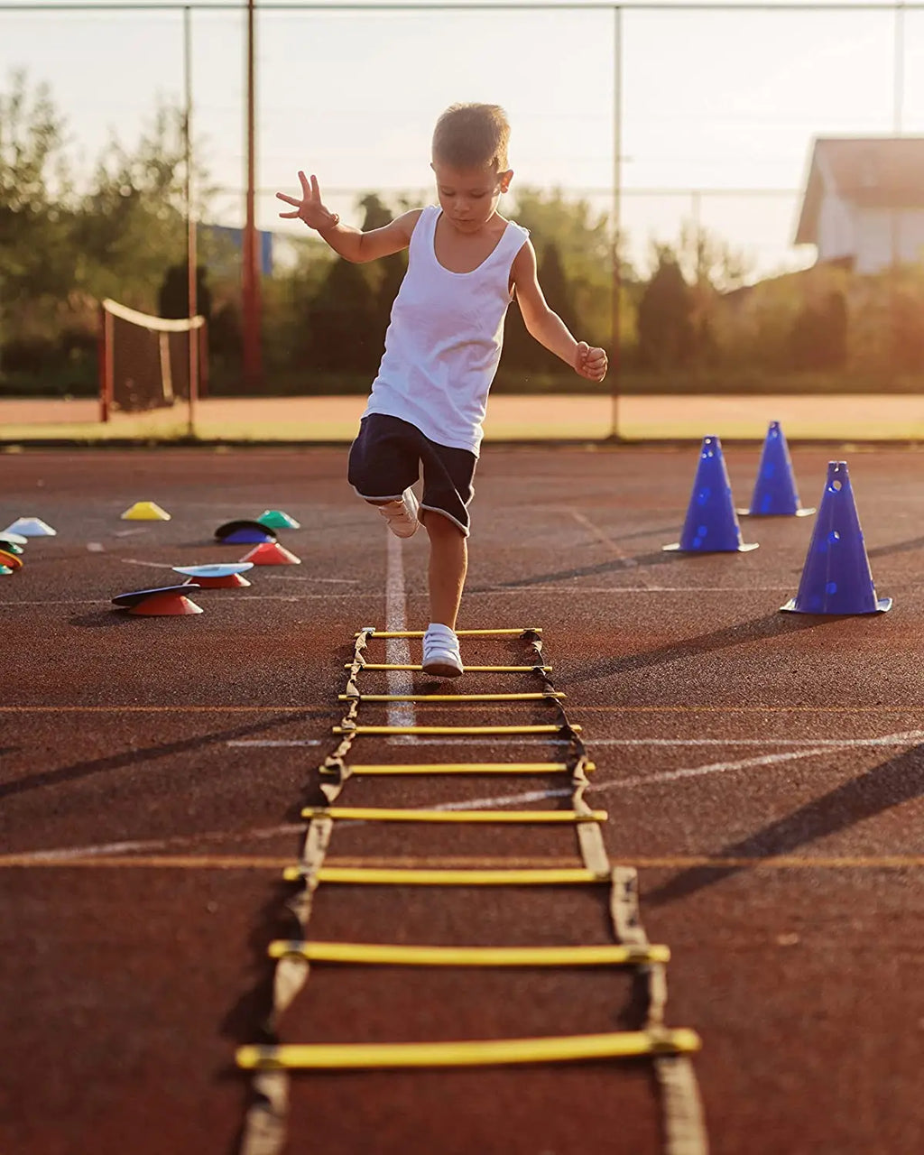 Agility Ladders with Nylon Straps for Speed Training Sports Flexibility Football Energy Ladder Equipment for Athletic Performanc