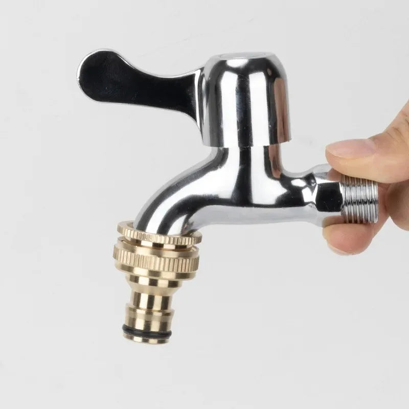 3/4 inch 1/2 inch Threaded Garden Water Pipe Fittings, Watering Equipment, High-Pressure Cleaning Machine, Hose Fittings, Brass