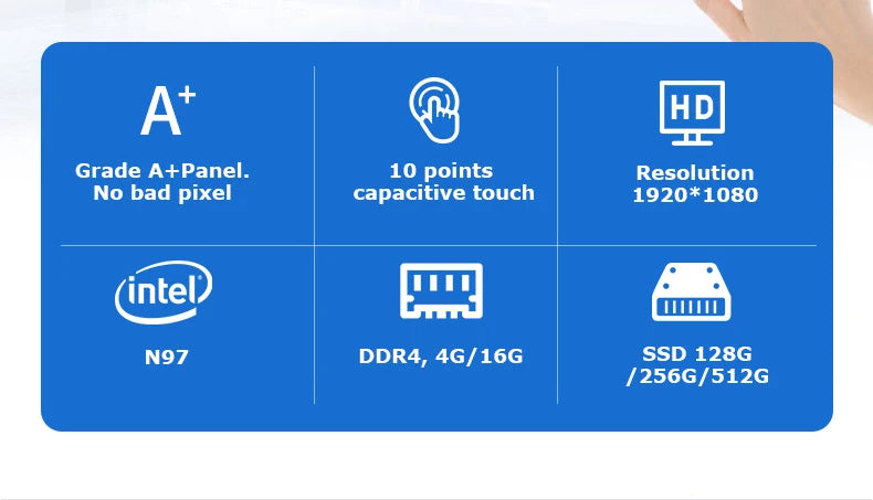 21.5 Inch Kitchen Display Screen Kds Pos System Hardware Kitchen Order Display Monitor Menu Management Display Screen