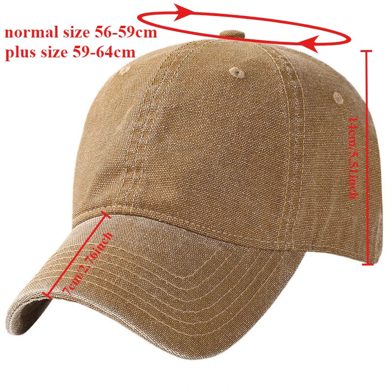 URBANCREW Washed Cotton Baseball Cap – Adjustable Streetwear Hat