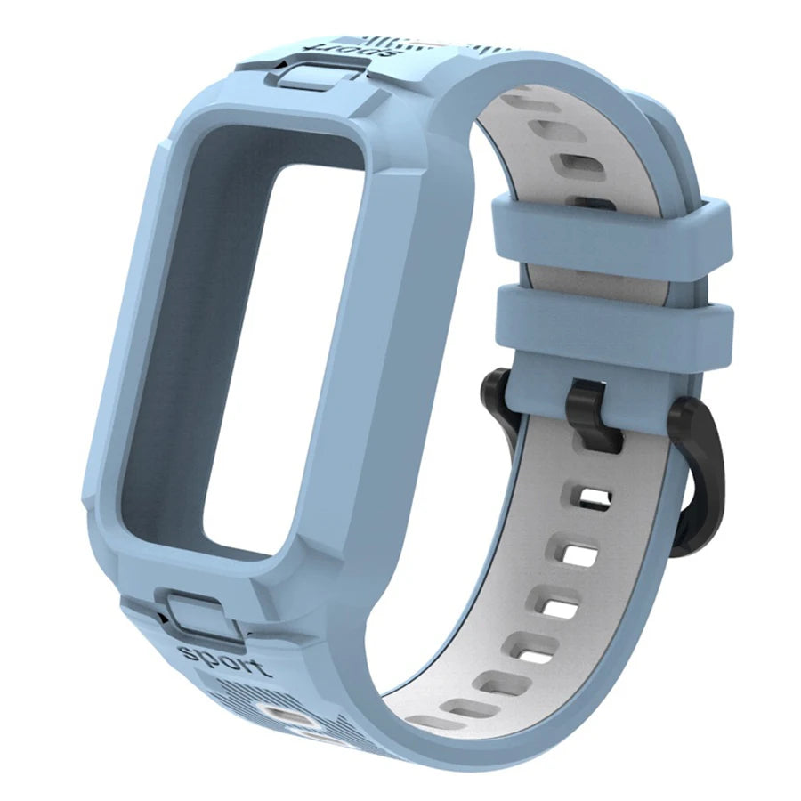 Case+Silicone Strap For Xiaomi Smart Mi Band 9 8 Active Accessories Sports Integrated Bracelet Correa+Cover For Redmi Band 3 2