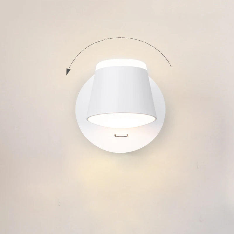Indoor Home 8W LED Wall Light Wall Mounted Rotation Ceiling LED Wall Lamp Aisle Corridor Living Room Bedroom Reading Lights