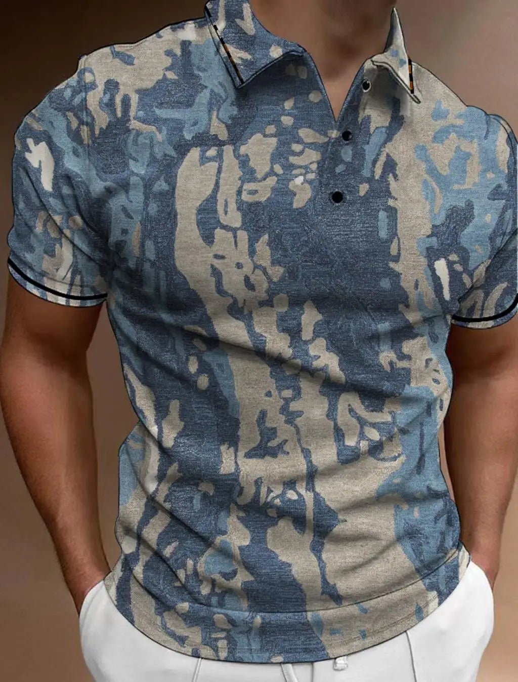 Fashion Men's Button Polo Shirts Casual Summer Short Sleeve Men Male Polo Tee Shirt Men Tops Street Mans Golf Clothing Clothes