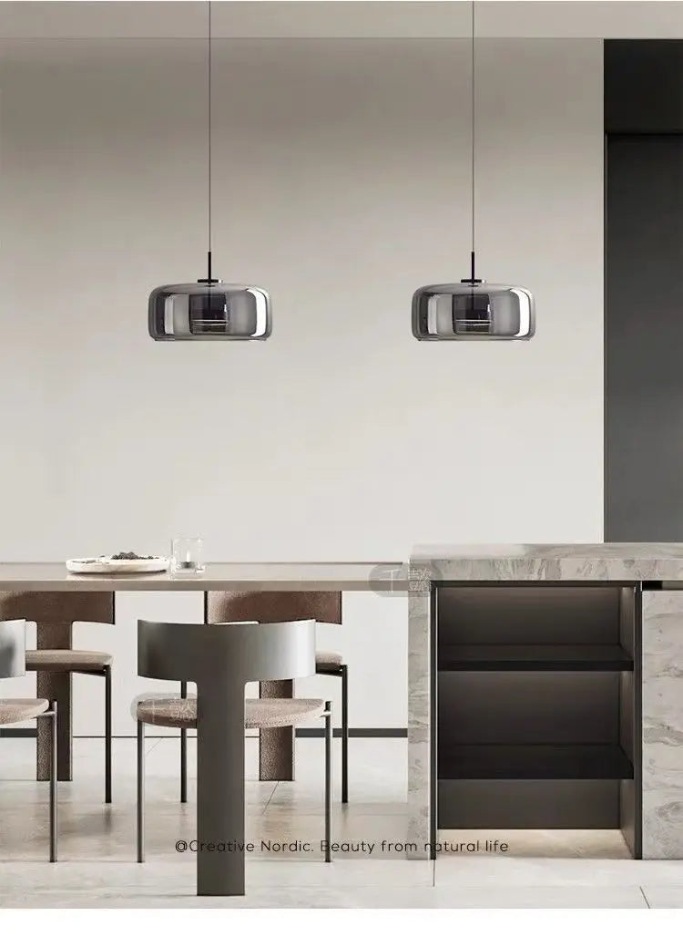 Modern Led Glass Pendant Light for Island Restaurant Hanging Lamp Decoration Ceiling Chandeliers Modern Home Decoration