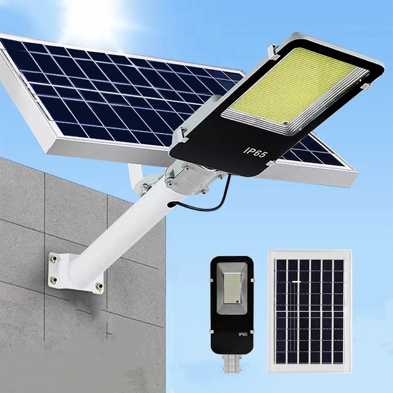 1000W Solar Street Light Outdoor Solar Street Light IP65 Waterproof Automatic Dusk to Dawn Street Light For Garage Garden
