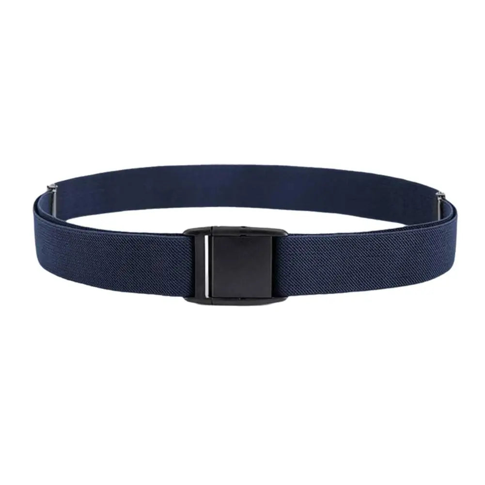 Unisex Invisible Elastic Stretch Belt No Show Flat Buckle Waistband for Jeans Dresses Men Women Adjustable Comfort Casual Belts