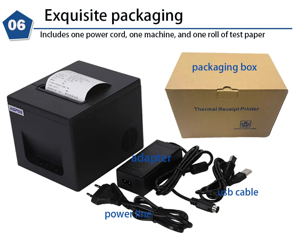 ATU&UTV80mm Desktop Thermal Printer Suitable Pharmacy Billing Station
