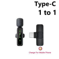 KEBIDU Wireless Lavalier Microphone Portable Audio Video Recording Noise Cancelling Professional Microphone for Live Broadcast