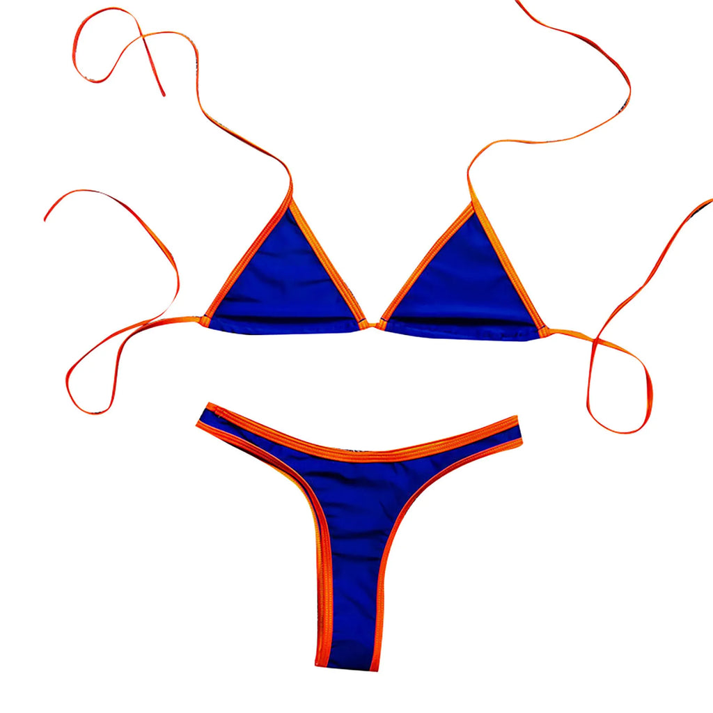 Sexy Micro Bikini Women Swimwear Thong Bikinis Sets Brazilian Halter Beach Wear Woman Bathing Suits maillot de bain femme