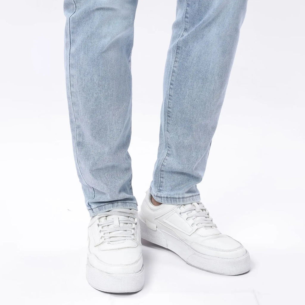 New Men's Four Seasons Jeans Elastic Denim Pants Look Slim and Slim Men's Jeans