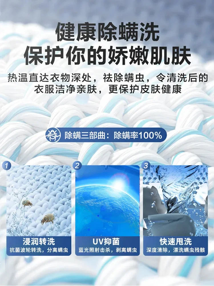 220V VCJ Washing Machine Washer Dryer Combo for Home Dormitory Full Semi Automatic Single Tub