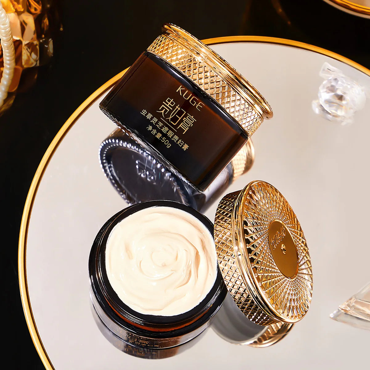Kuge Cordyceps Lingzhi concealer Lady Cream, Clear, Moisturizing and Moisturizing face cream