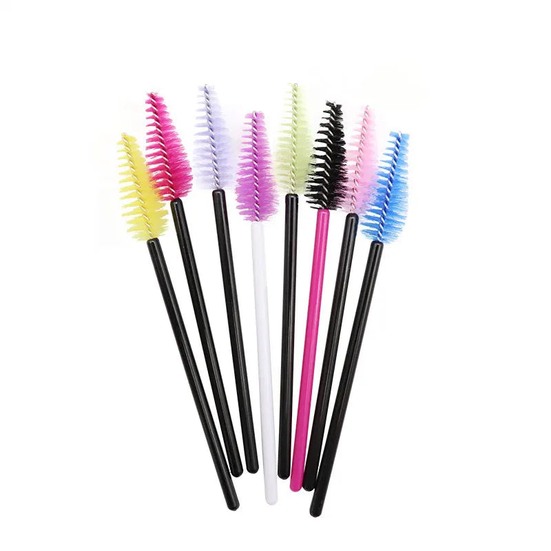 25pcs Eyelashes Extension Supplies Makeup Brushes Mascara Wand Microbrush Eyebrow Eyelash Cosmetics Applicator Spoolie Brush