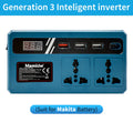 New 120W Lithium Battery Inverter DC 18-21V To AC 220V Electric Tool Battery Inverter Power Inverter, Stable power output