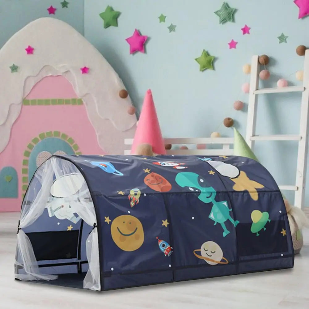 Toddler Sleeping Tent Kids Play Tunnel Tent Bed Tent Privacy Tent Bed Canopy Shelter Indoor Cabin Tent Garden Kids Game Room