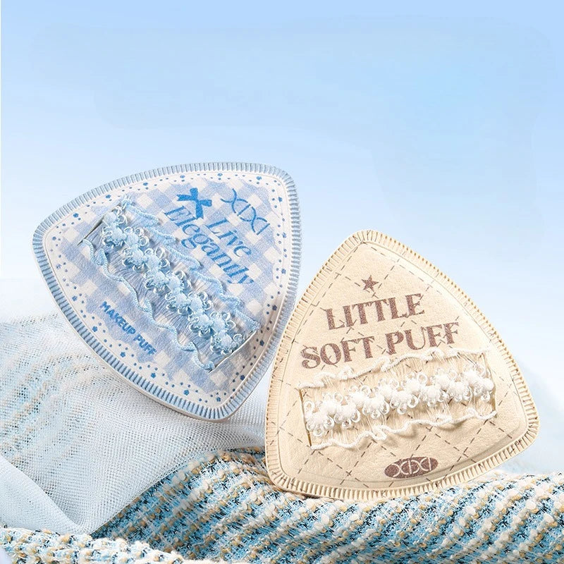 Blue Skin Color Makeup Sponge Wet Dry Use Extra Thick Soft Foundation Cream Powder Blending Sponge Face Cosmetic Applicator Tool